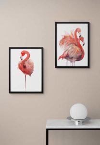 Flamingo Pair - Marianne Scheel