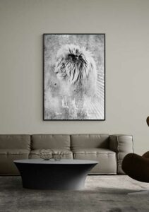 Mufasa BW - Linnea Frank Art