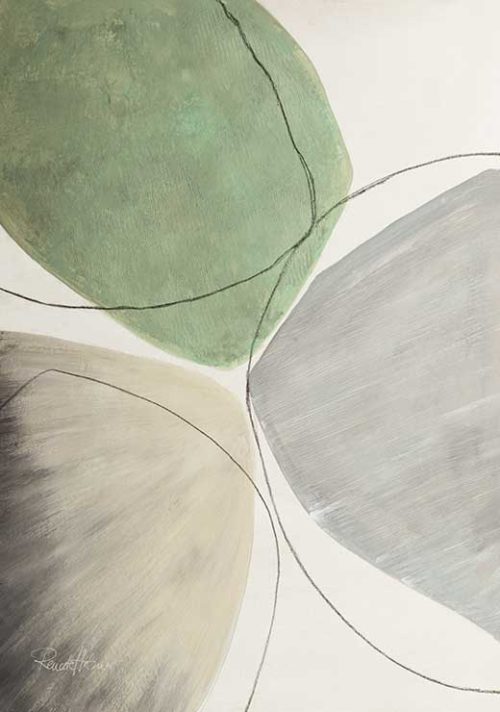 Green Grey Beige Balls - Renate Holzner