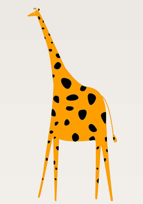 Cute Giraffe - Kubistika