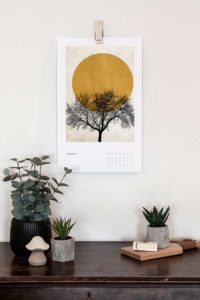 Minimalistic art calendar