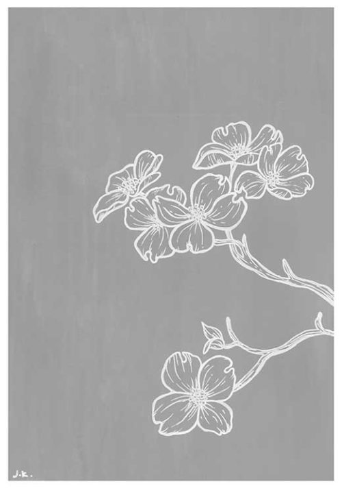 Dogwood BW - Agave Designs