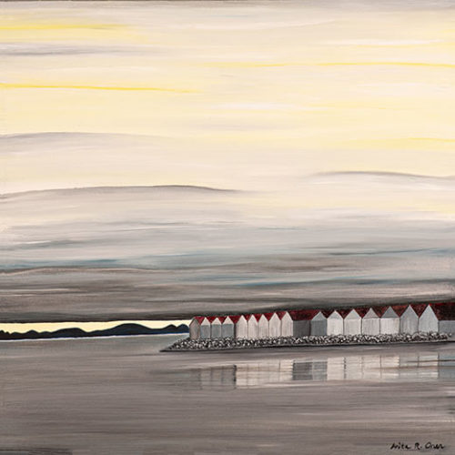 Seascape with Boat Huts - ARO Art