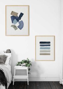 Blue & Taupe Stripes - Orara Studio