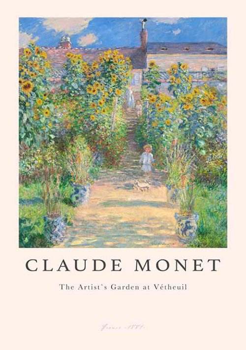 The Artist's Garden at Vétheuil - Claude Monet